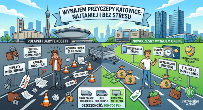 wynajem przyczepy Katowice